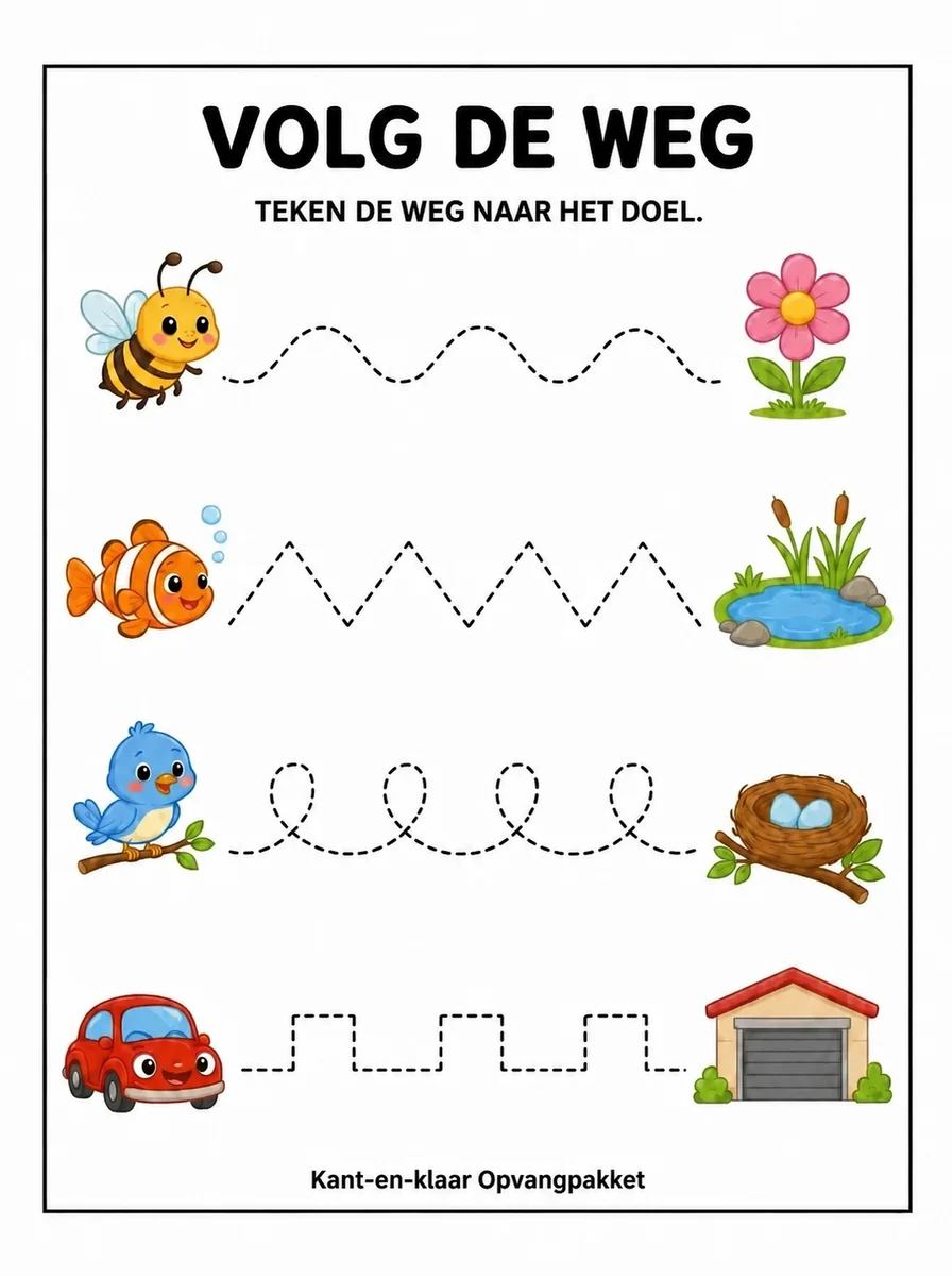 Voorbeeld activiteitenkaart uit Compleet Crèche Pakket nr. 10
