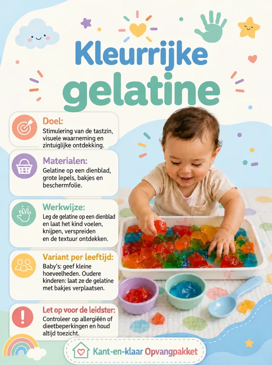 Voorbeeld activiteitenkaart uit Compleet Crèche Pakket nr. 4