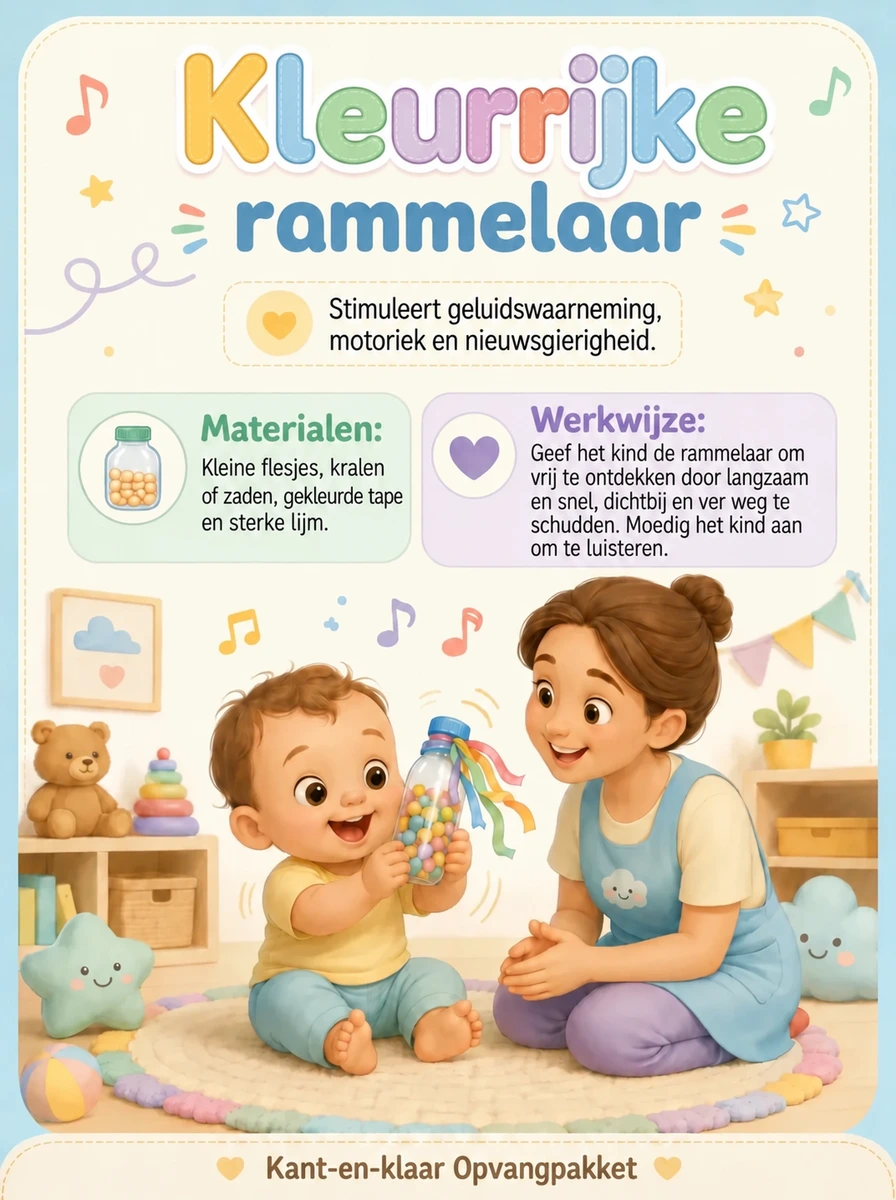 Voorbeeld activiteitenkaart uit Compleet Kinderopvangpakket nr. 7