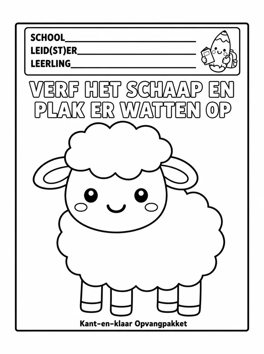 Voorbeeld activiteitenkaart uit Compleet Crèche Pakket nr. 8